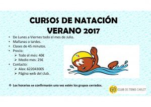 CURSOS DE NATACIÓN